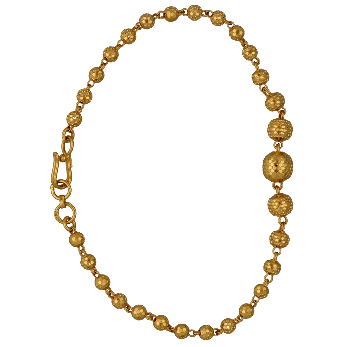 New 22ct Gold Fancy Beaded Bracelet