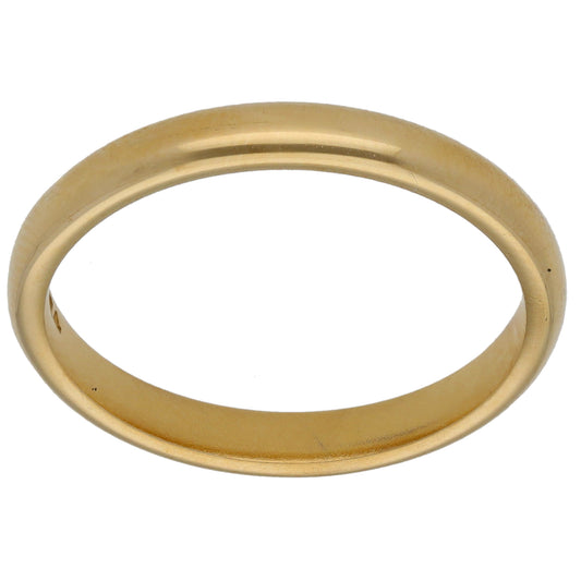 9ct Gold Plain Wedding Ring Size P