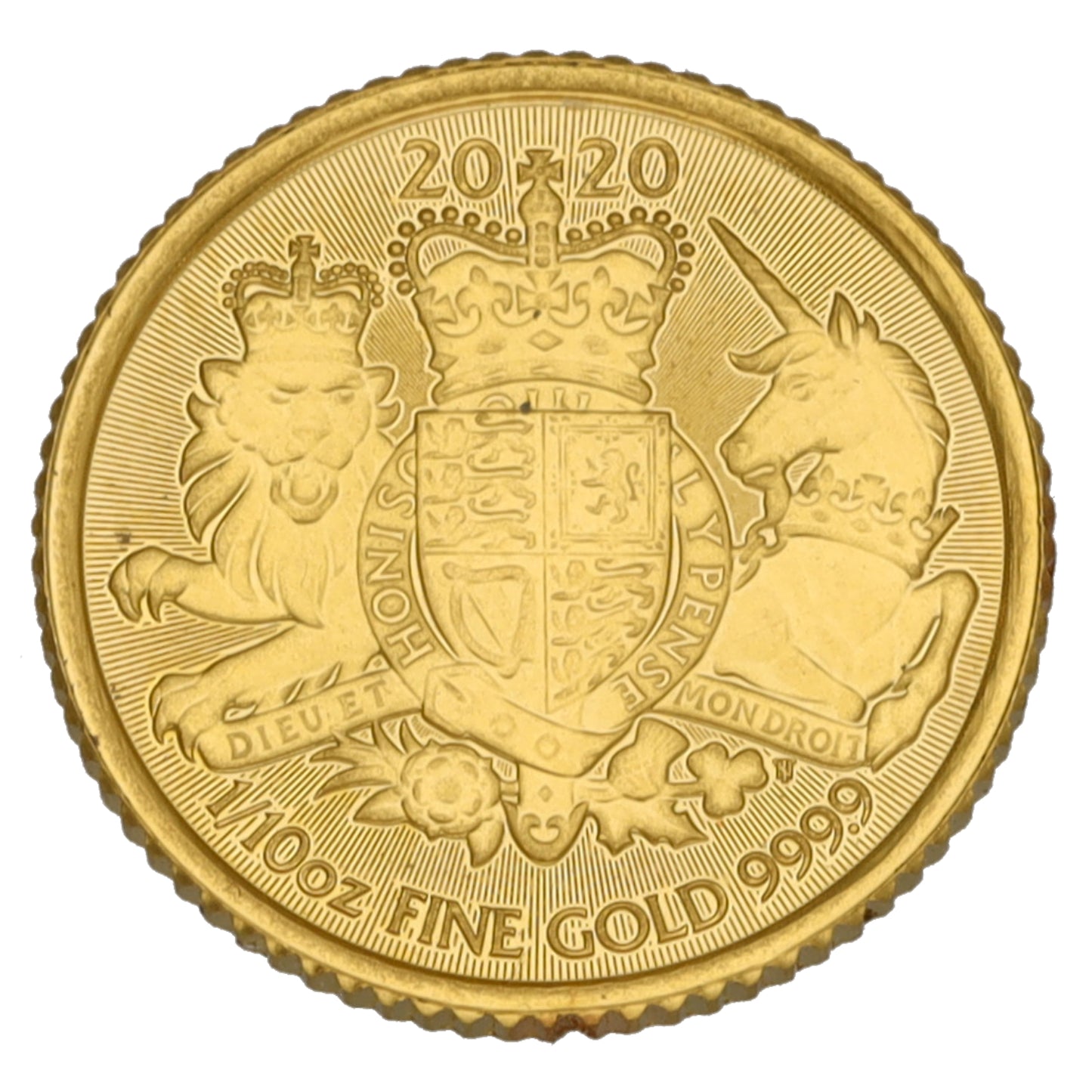 24ct Gold Queen Elizabeth II 1/10 OZ Britannia Coin 2020