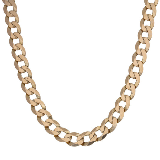 9ct Gold Curb Chain 20"
