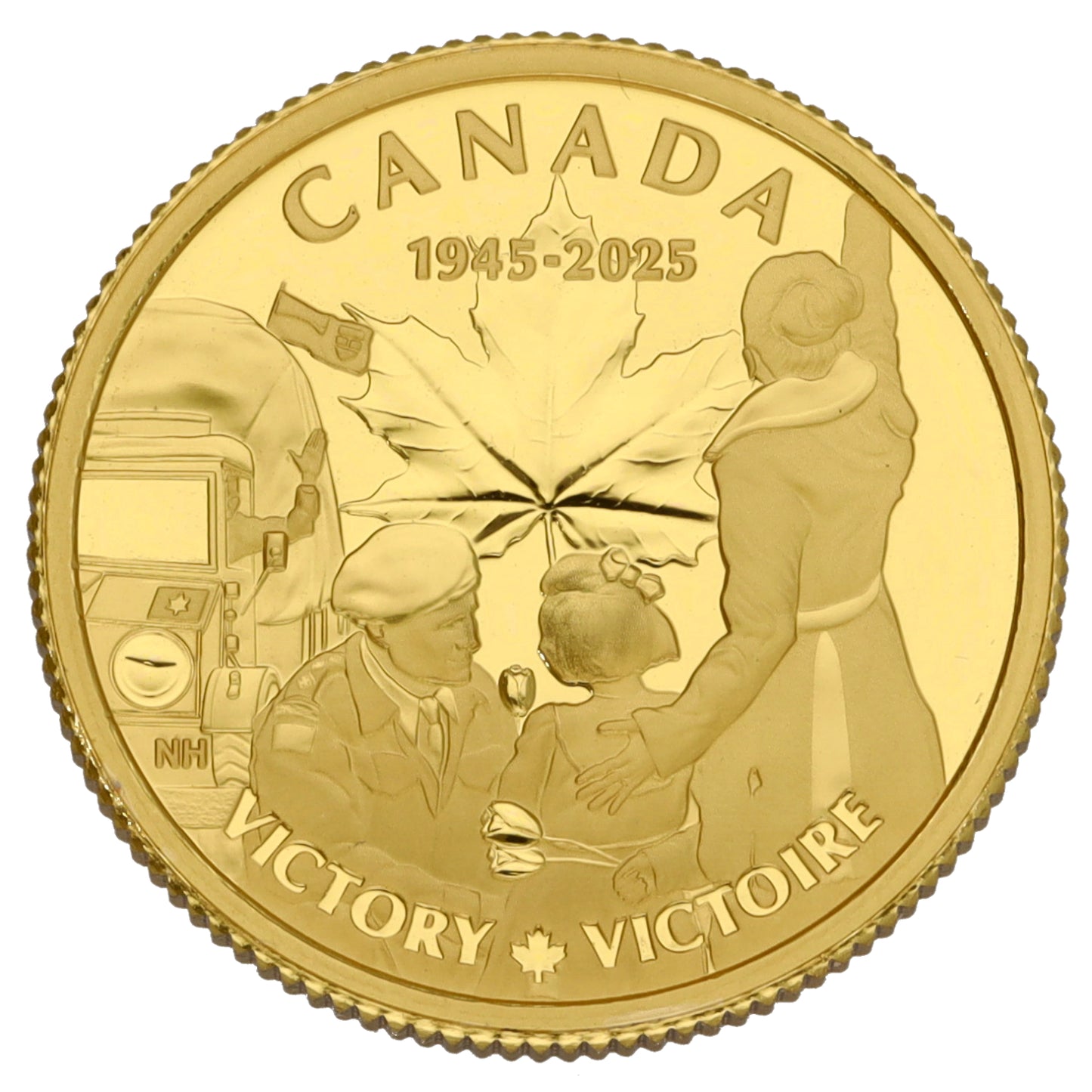 24ct Gold Canada 80th Anniversary of the End of WWII Coin 2025