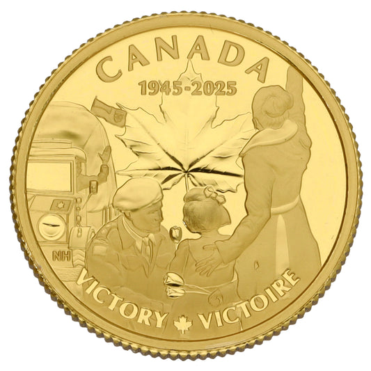 24ct Gold Canada 80th Anniversary of the End of WWII Coin 2025