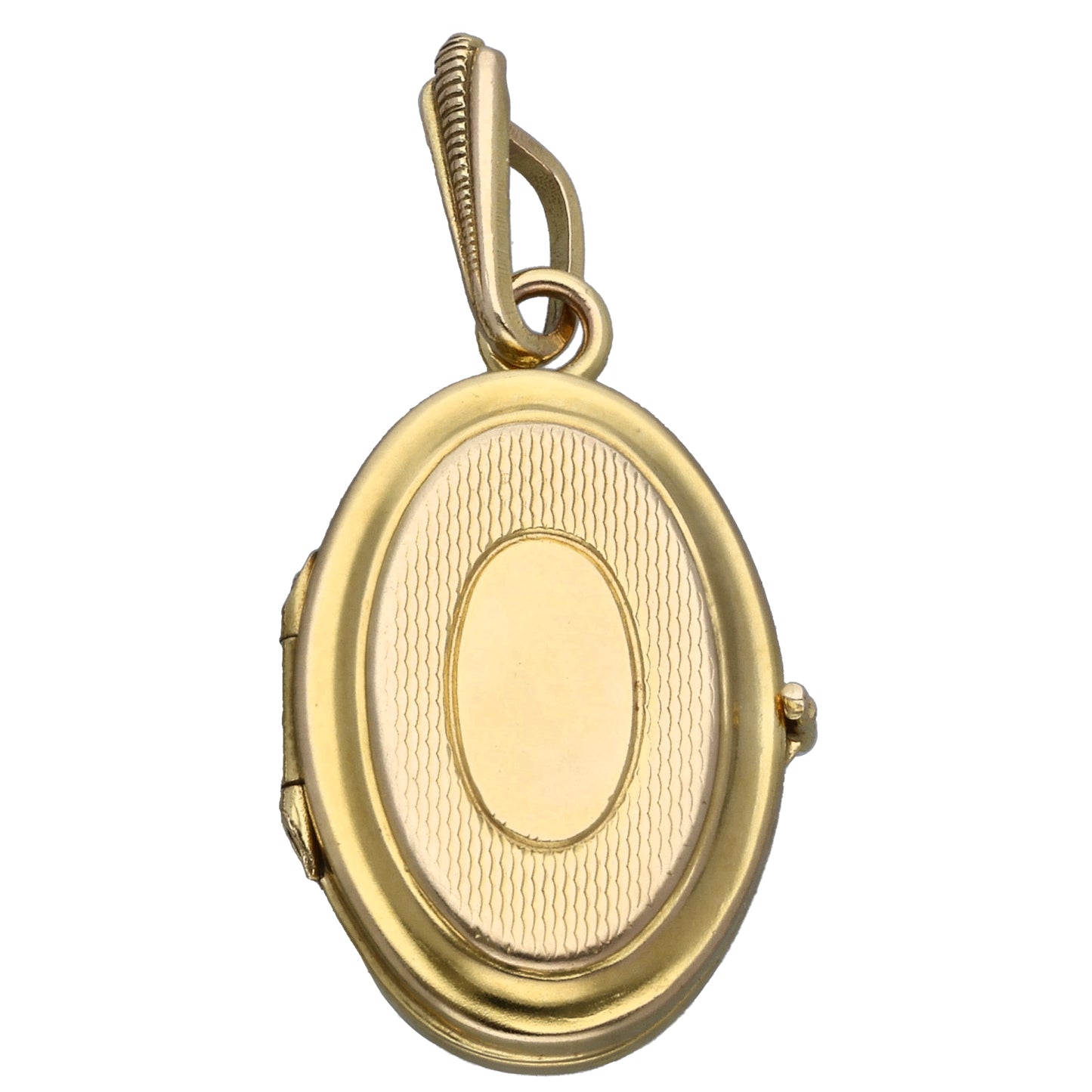 9ct Gold Patterned Locket Pendant