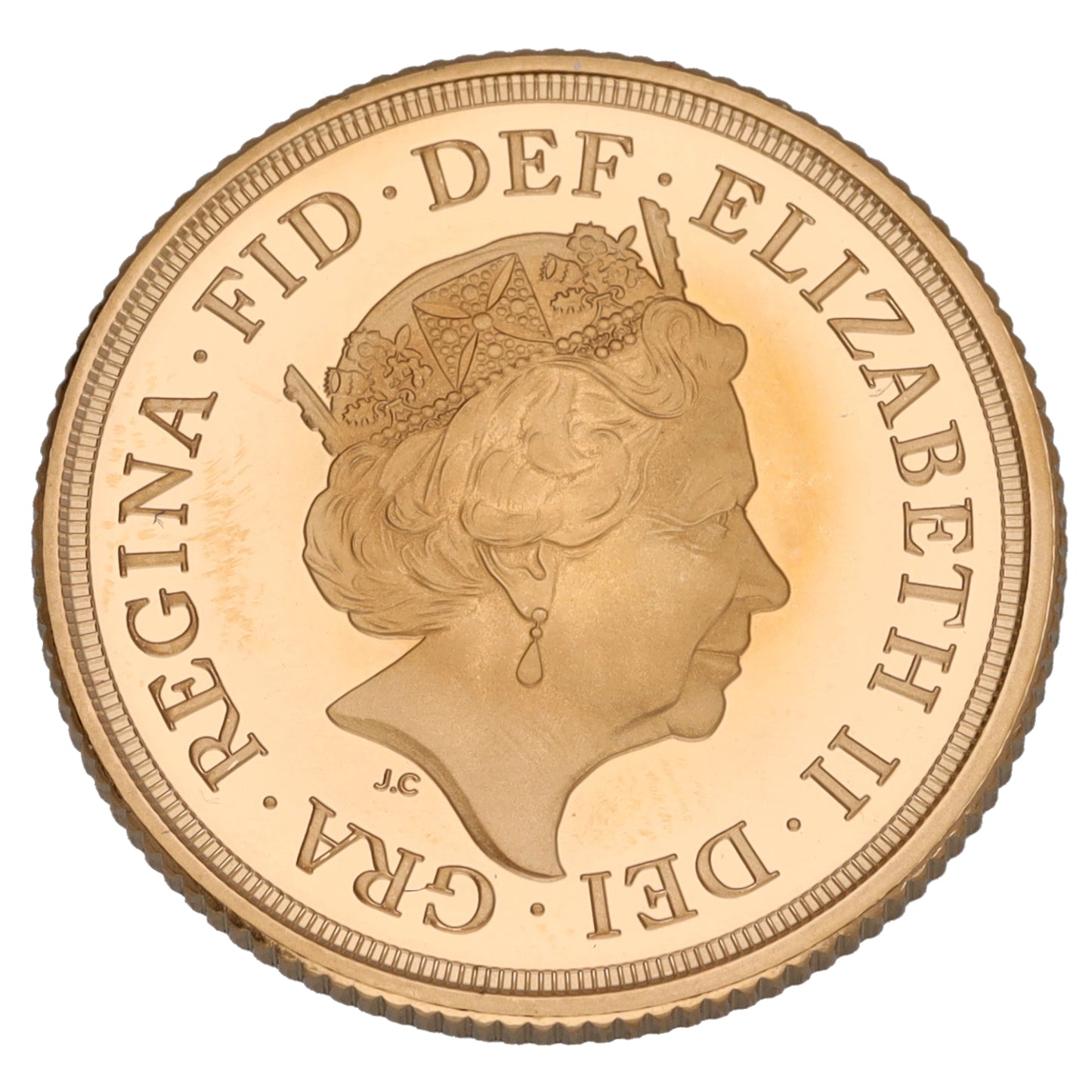 22ct Gold Queen Elizabeth II Full Sovereign Coin 2020