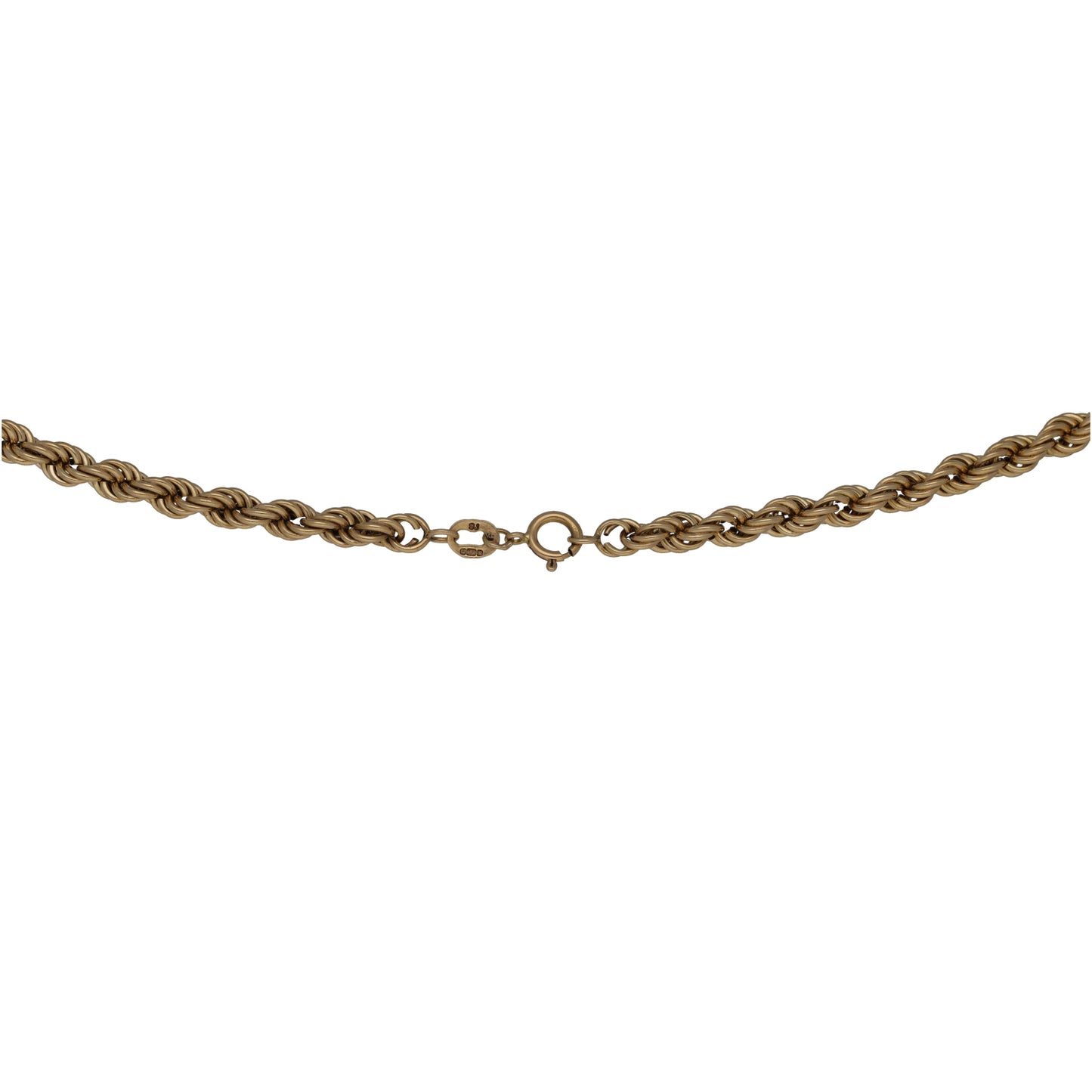 9ct Gold Rope Chain 18"