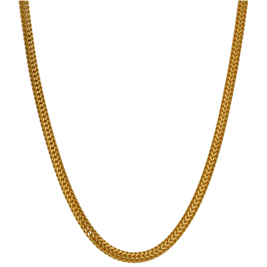 22ct Gold Foxtail Chain 22"