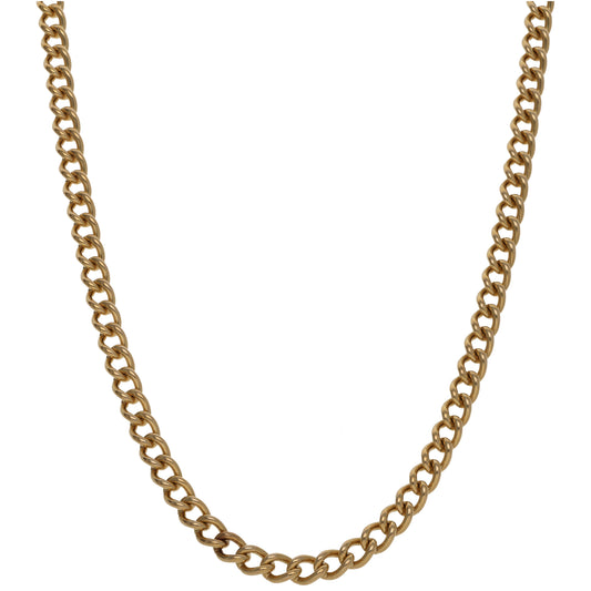 9ct Gold Curb Chain 16"
