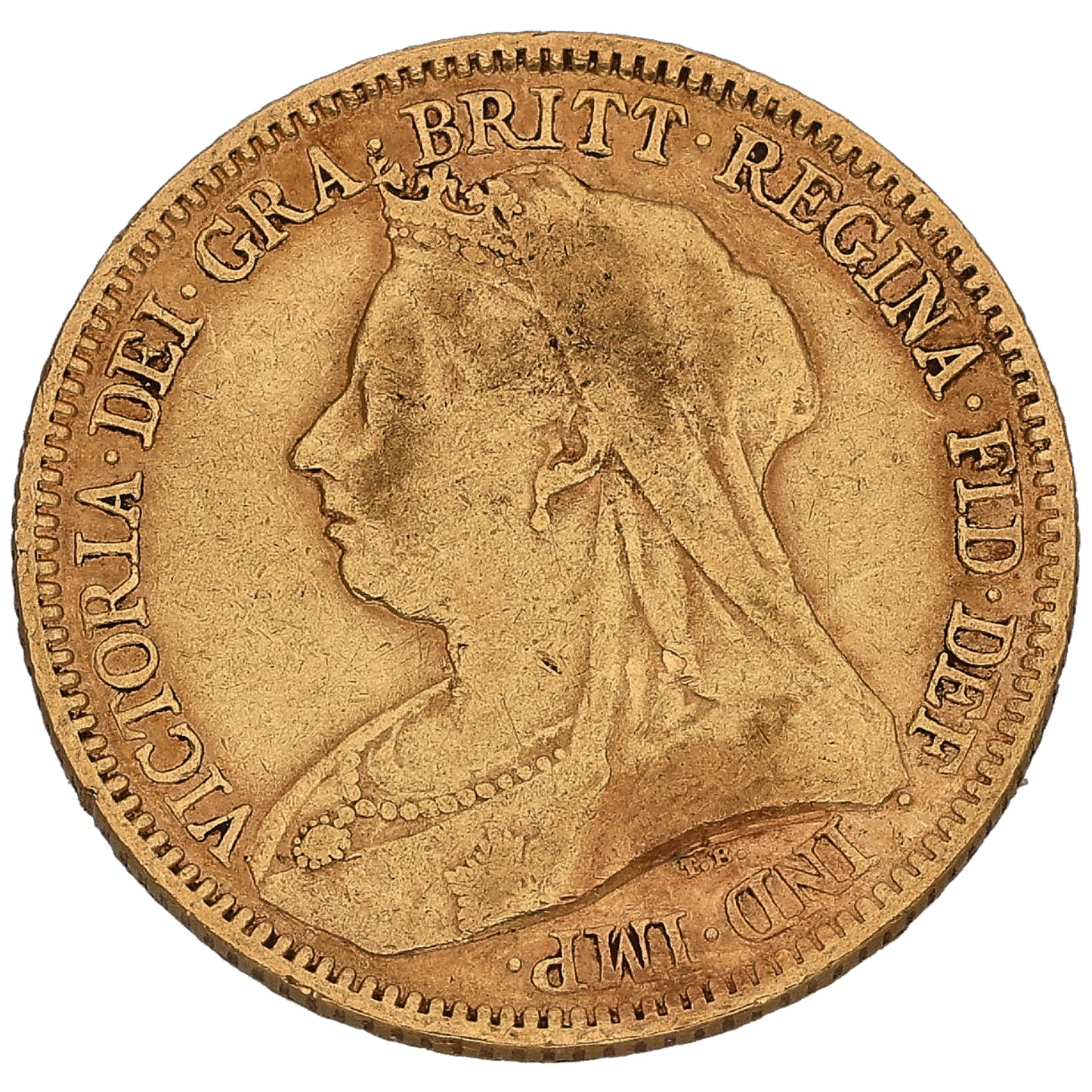 22ct Gold Queen Victoria Half Sovereign Coin 1894