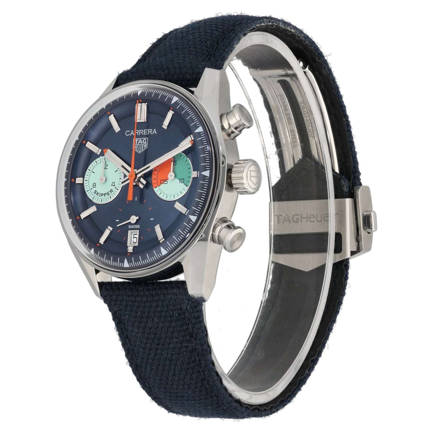 Tag Heuer Carrera  Chronograph Skipper CBS2213 39mm Stainless Steel Watch