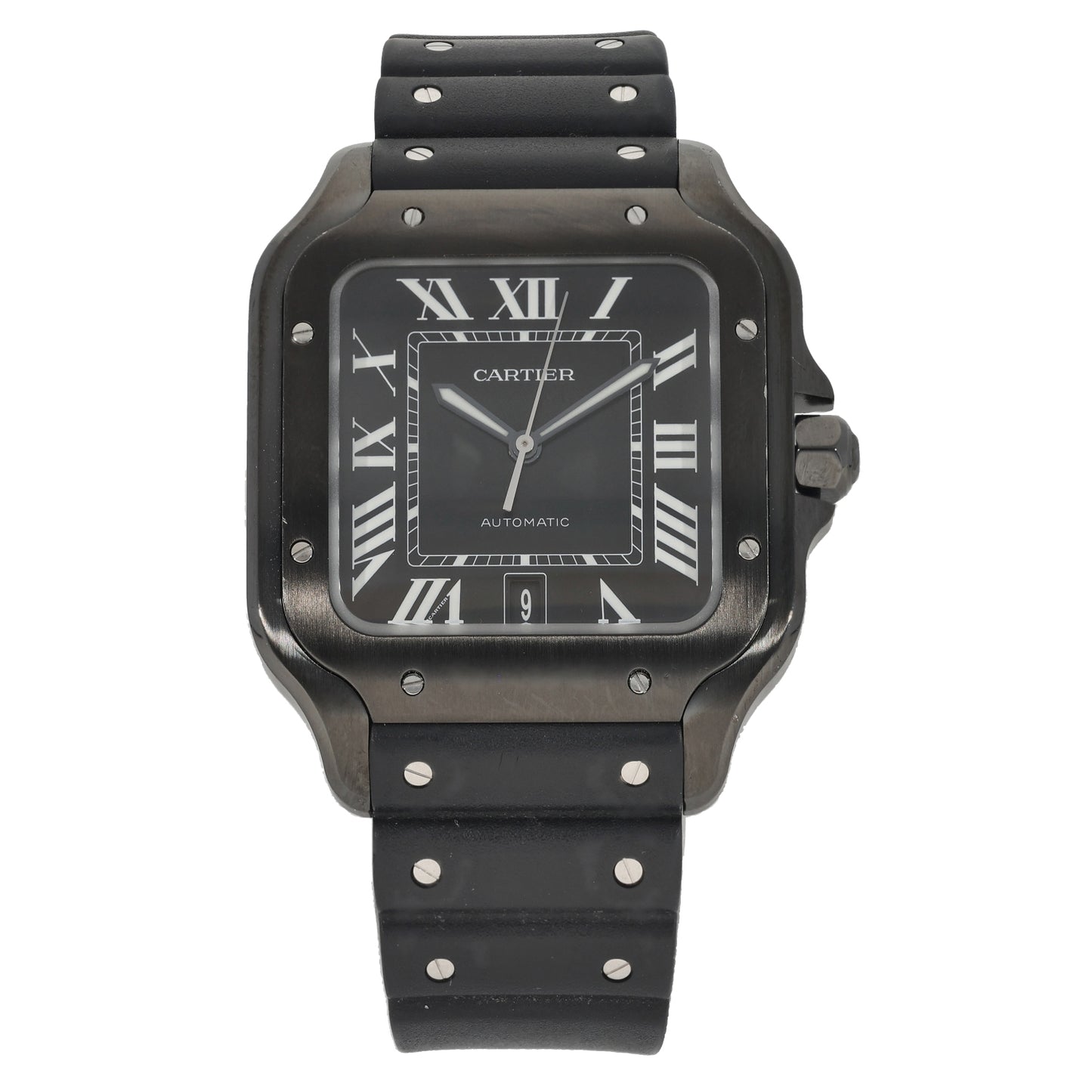 Cartier Santos De Cartier WSSA0039 40mm DLC Stainless Steel Watch