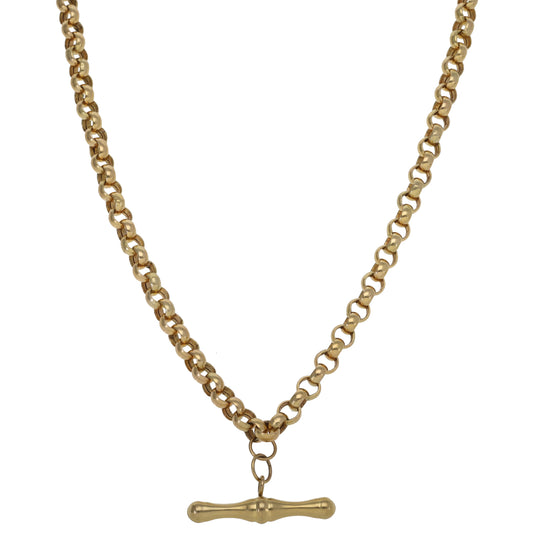 9ct Gold Belcher Chain 18"