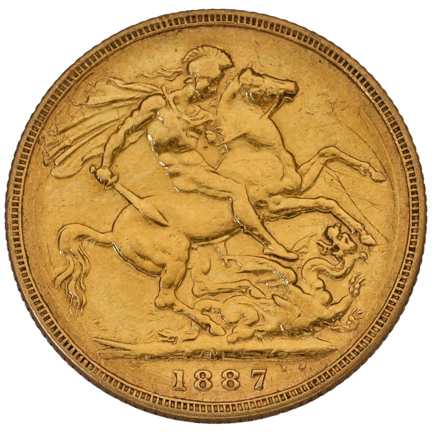 22ct Gold Queen Victoria Full Sovereign Coin 1887