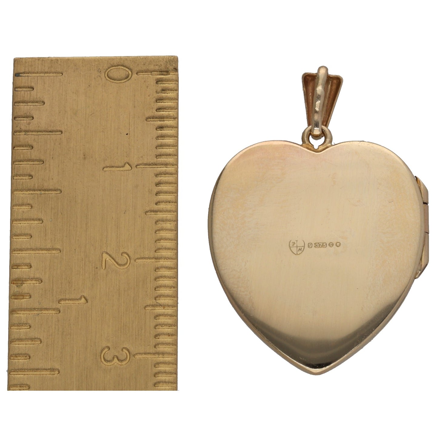 9ct Gold Heart Locket Pendant