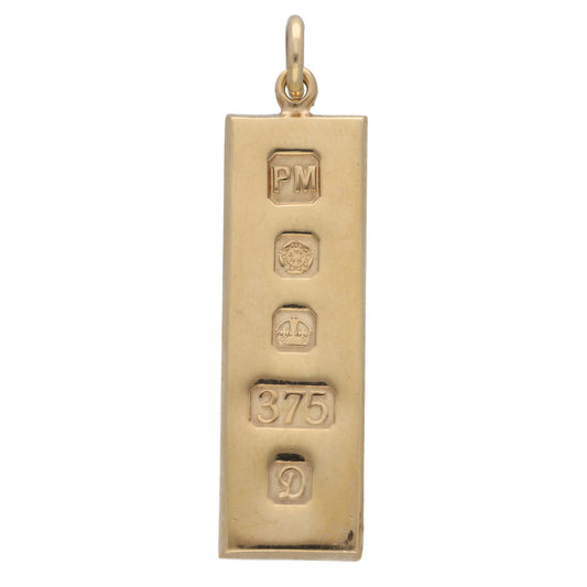 9ct Gold Ingot Pendant