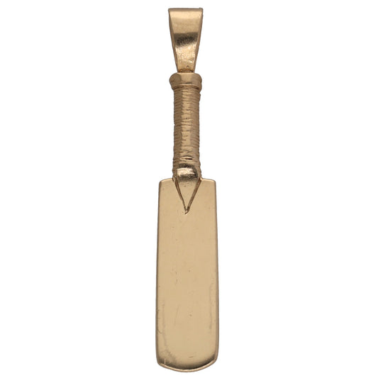 9ct Gold Cricket Bat Pendant