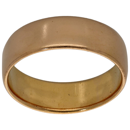 22ct Gold Plain Wedding Ring Size R