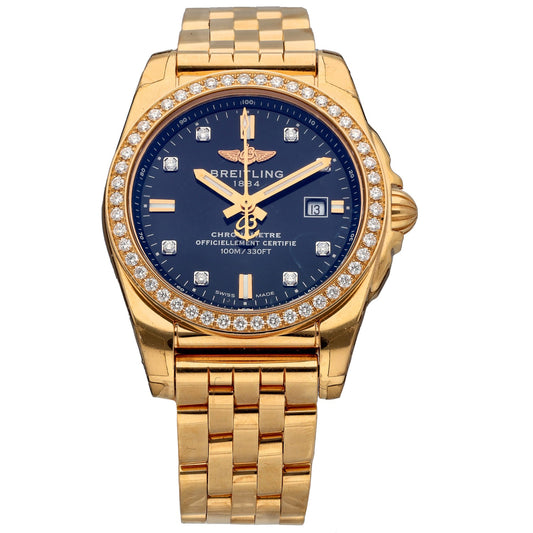 Breitling Galactic H72348 29mm Gold Watch