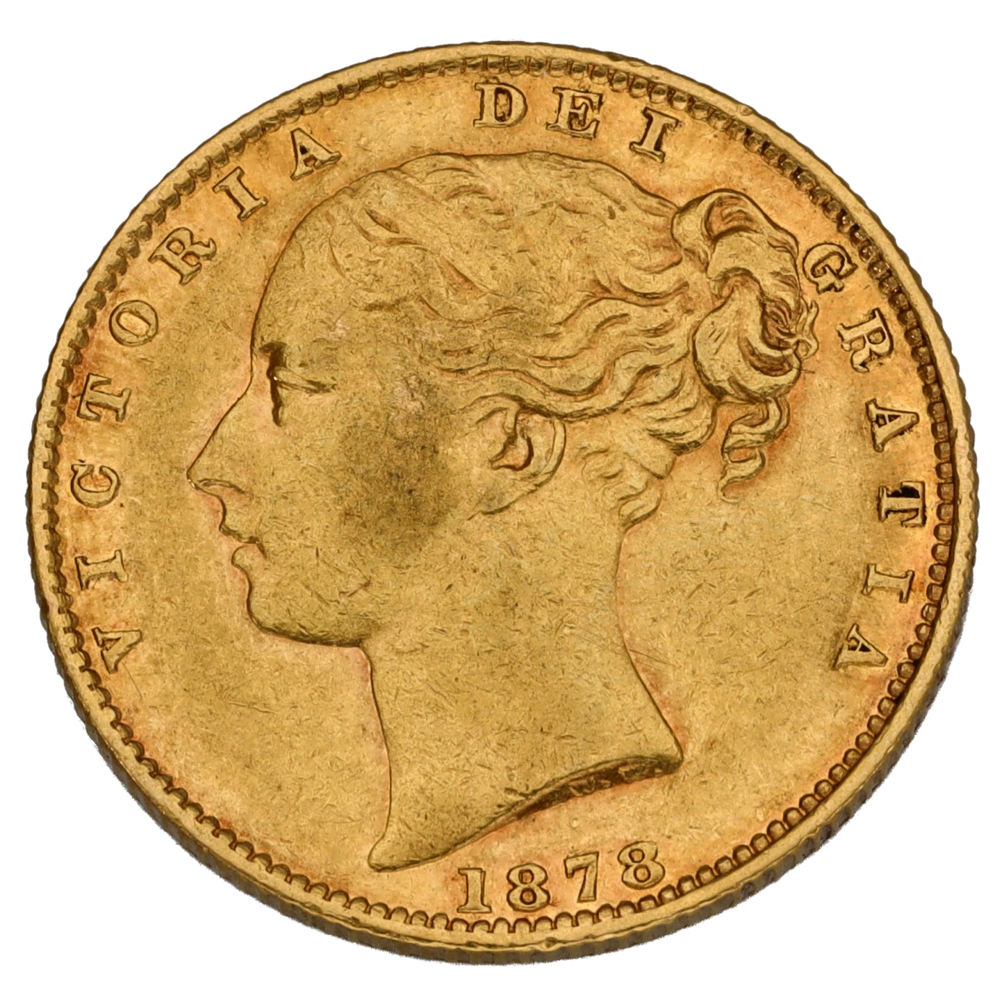 22ct Gold Queen Victoria Full Sovereign Coin 1878