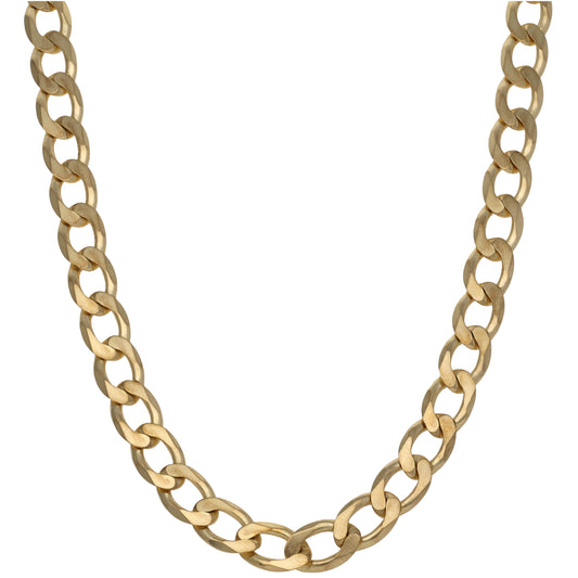 9ct Gold Curb Chain 20"