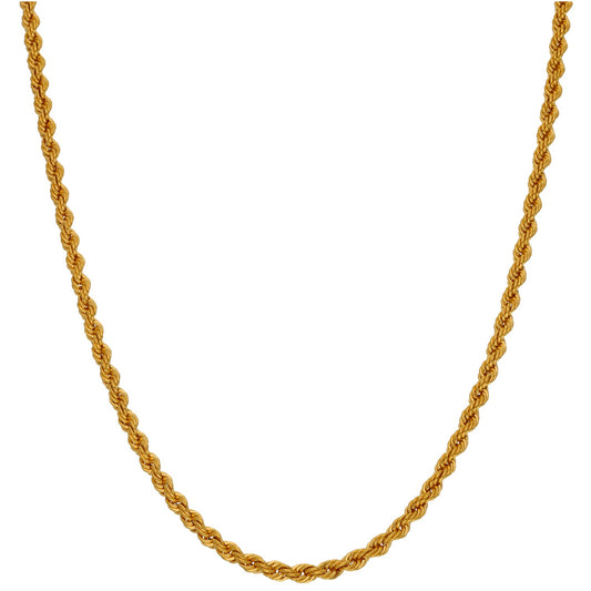 22ct Gold Rope Chain 16"