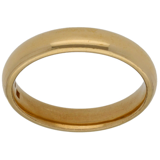 9ct Gold Plain Wedding Ring Size U