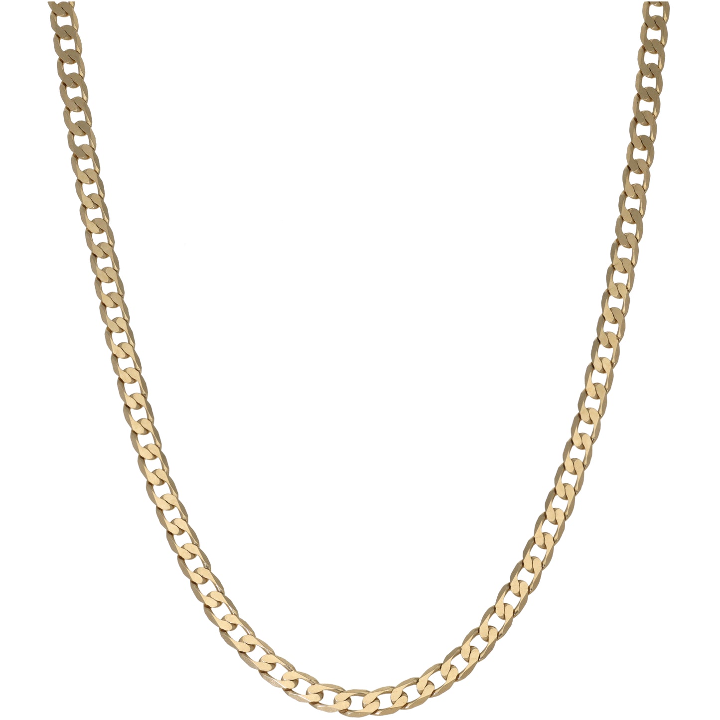 9ct Gold Curb Chain 18"
