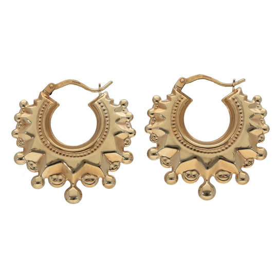9ct Gold Creole Earrings