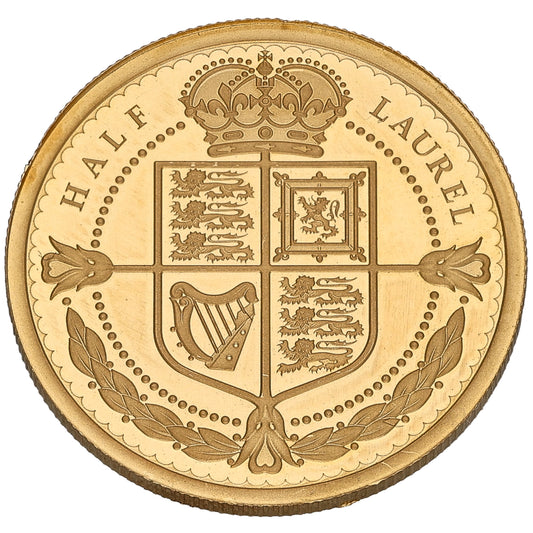 22ct Gold King Charles III Half Laurel Coin 2024