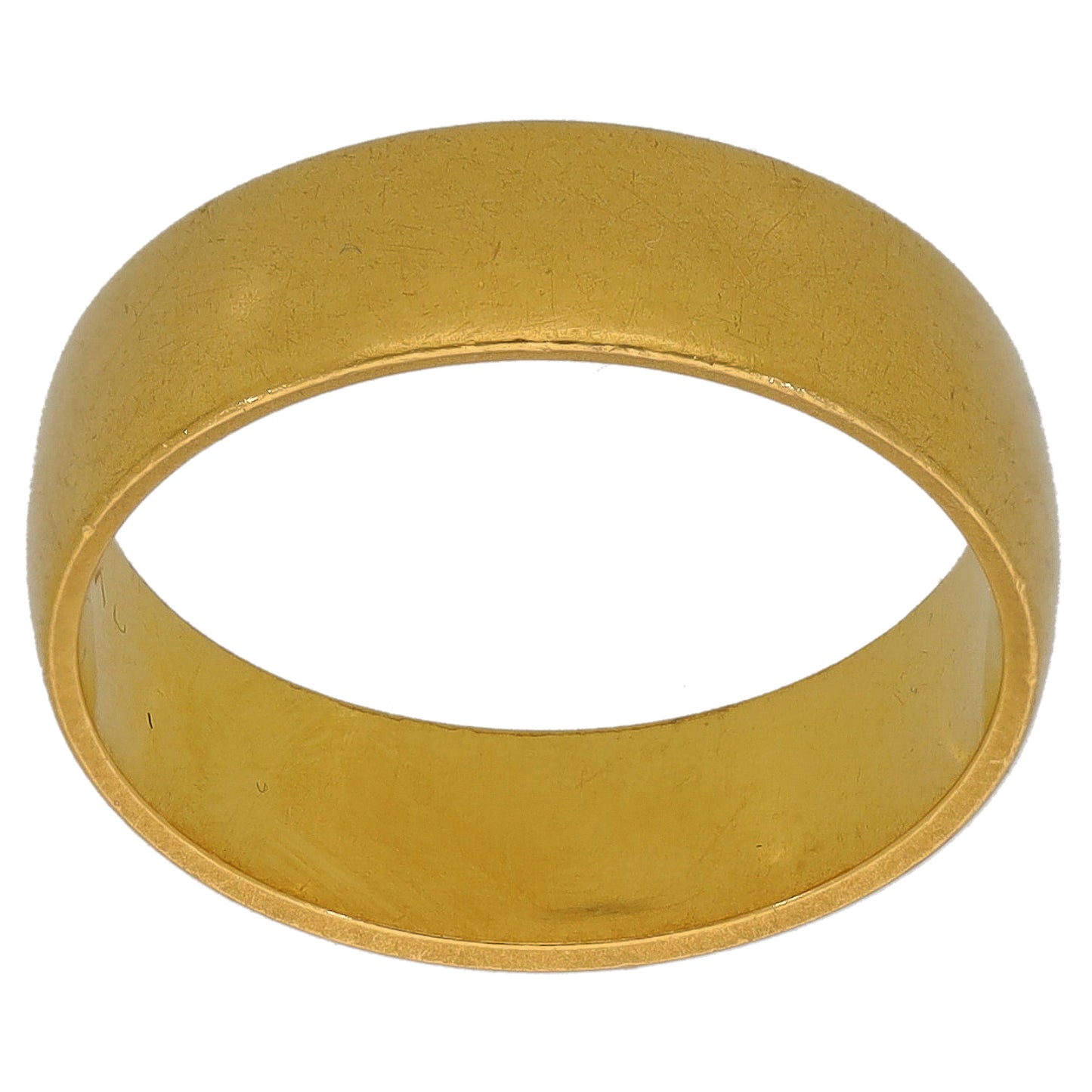 22ct Gold Plain Wedding Ring Size L