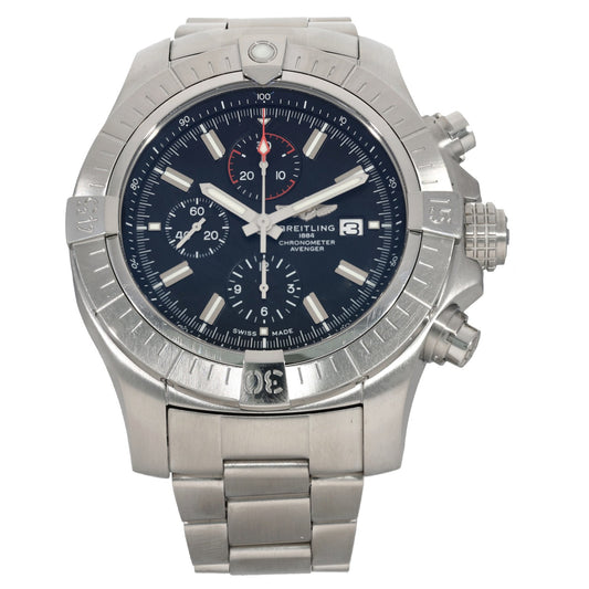 Breitling Super Avenger A13375 48mm Stainless Steel Watch