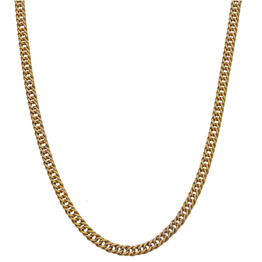 9ct Gold Curb Chain 18"