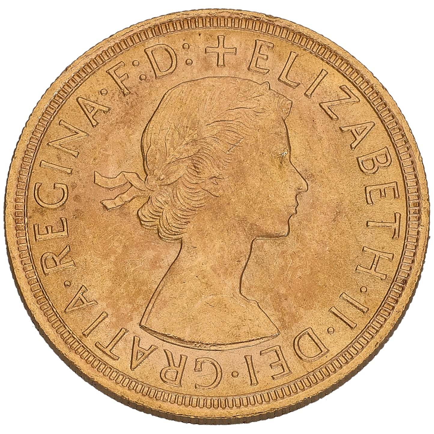 22ct Gold Queen Elizabeth II Full Sovereign Coin 1957