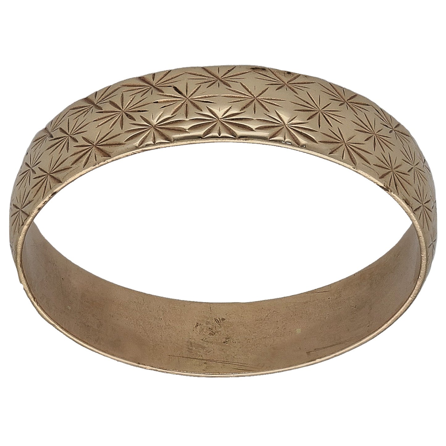 9ct Gold Plain Wedding Ring Size L