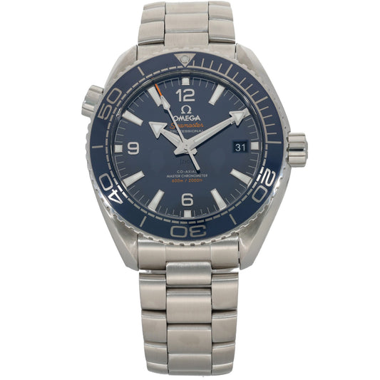 Omega Planet Ocean 215.30.44.21.03.001, Blue Dial, Stainless Steel, Front Image