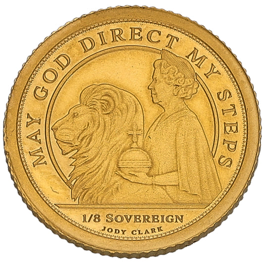 22ct Gold May God Direct My Steps Eighth Sovereign Coin 2021