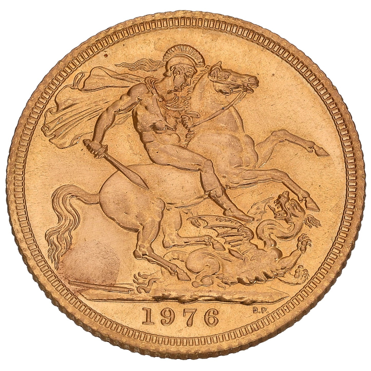 22ct Gold Queen Elizabeth II Full Sovereign Coin 1976