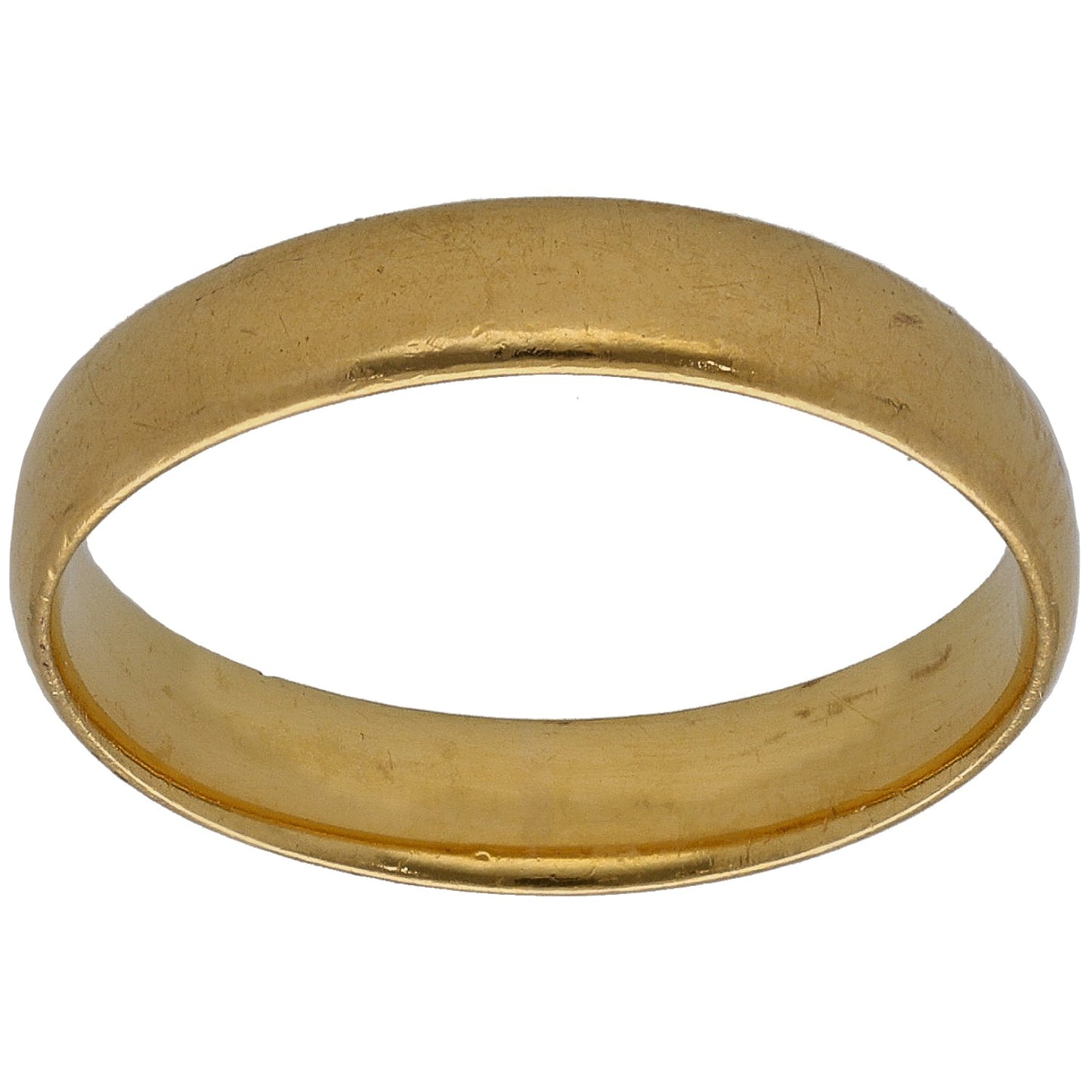 22ct Gold Plain Wedding Ring Size M