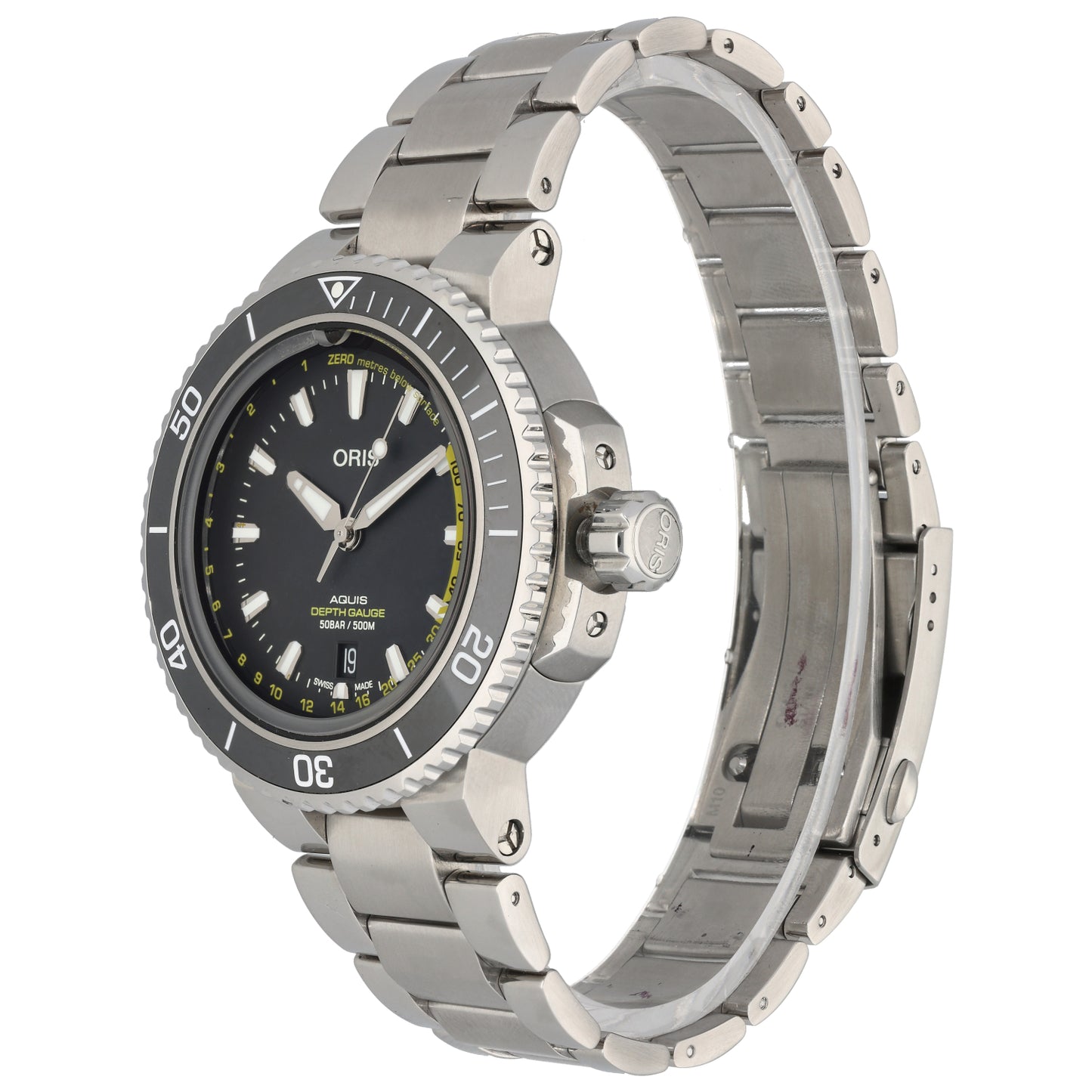 Oris Aquis Depth Gauge 7755 43mm Stainless Steel Watch