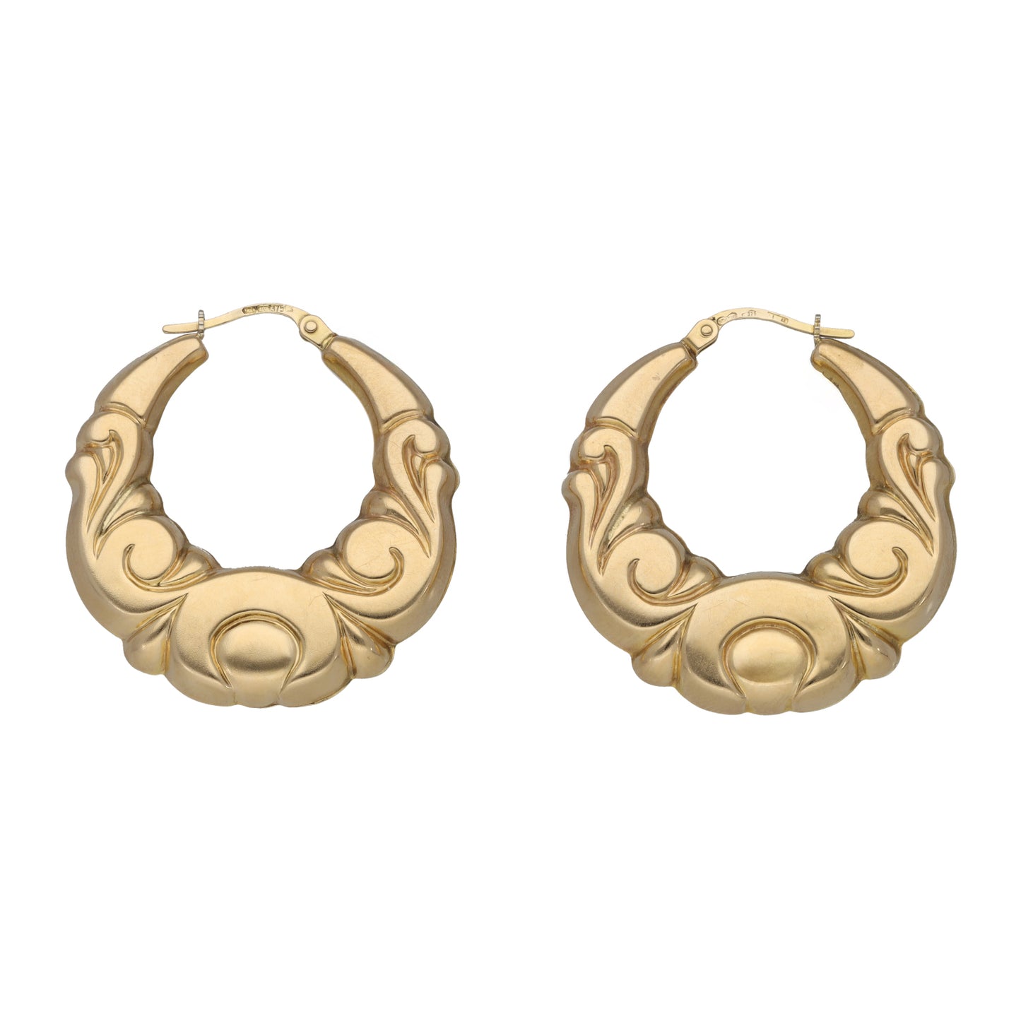 9ct Gold Creole Earrings