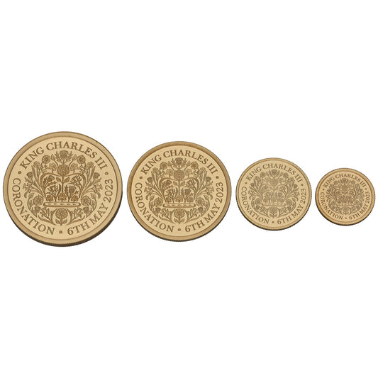 22ct Gold King Charles III Coronation Sovereign Coin Set 2023