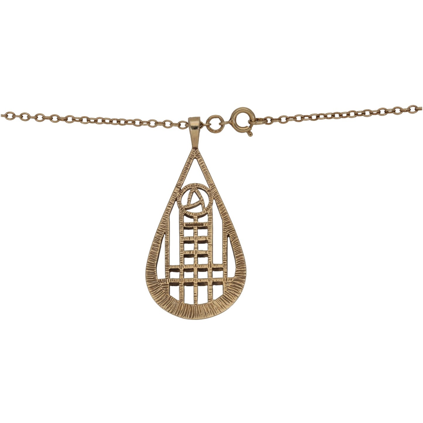 9ct Gold Alternative Pendant With Chain