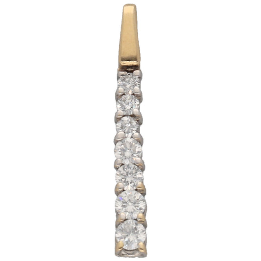 9ct Gold 0.27ct Diamond Dress/Cocktail Pendant