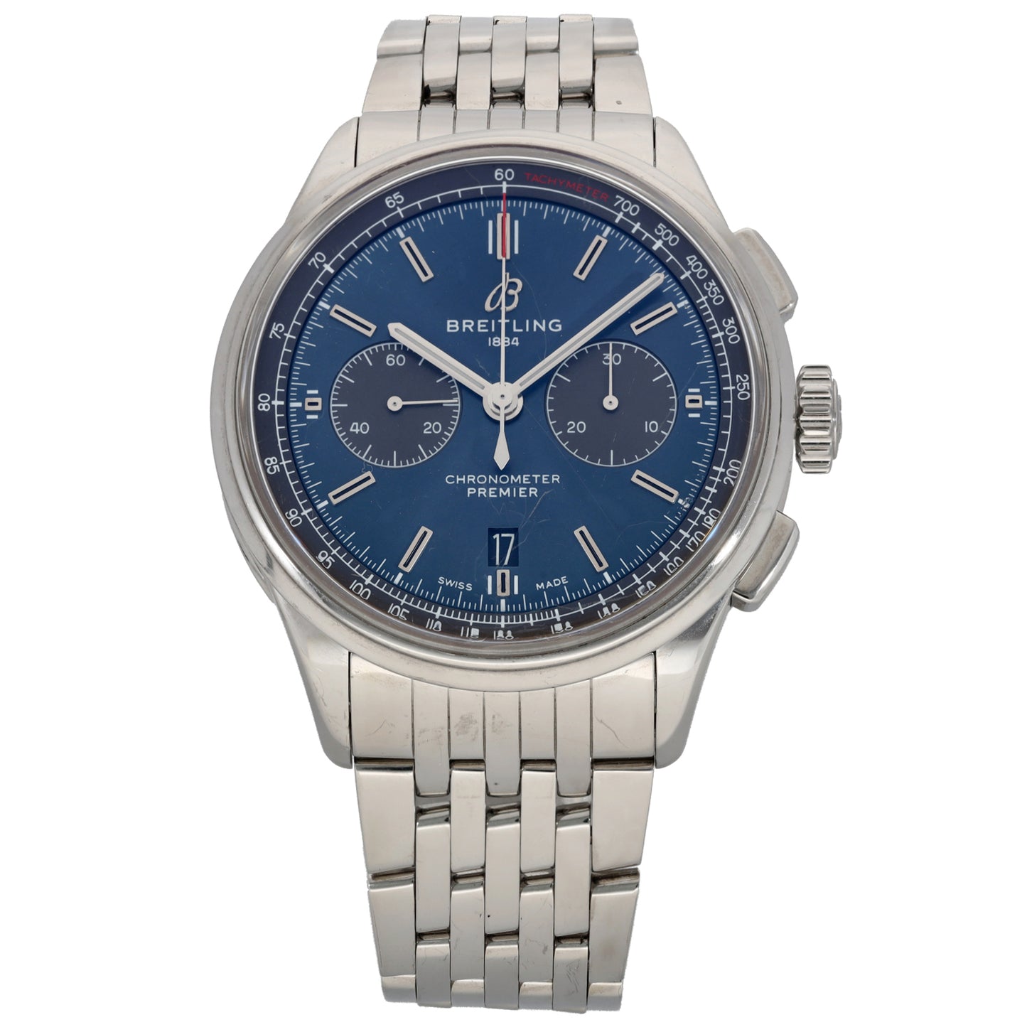 Breitling Premier B01 AB0118 42mm Stainless Steel Watch