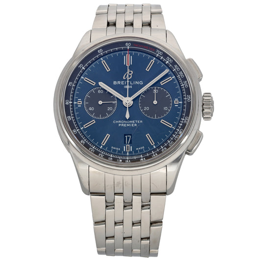Breitling Premier B01 AB0118 42mm Stainless Steel Watch