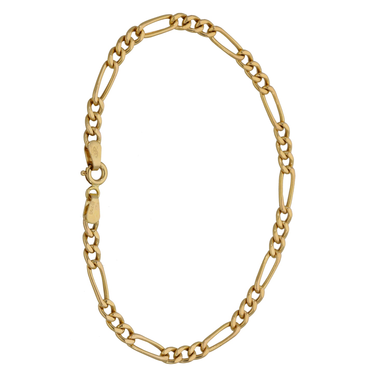 9ct Gold Figaro Bracelet