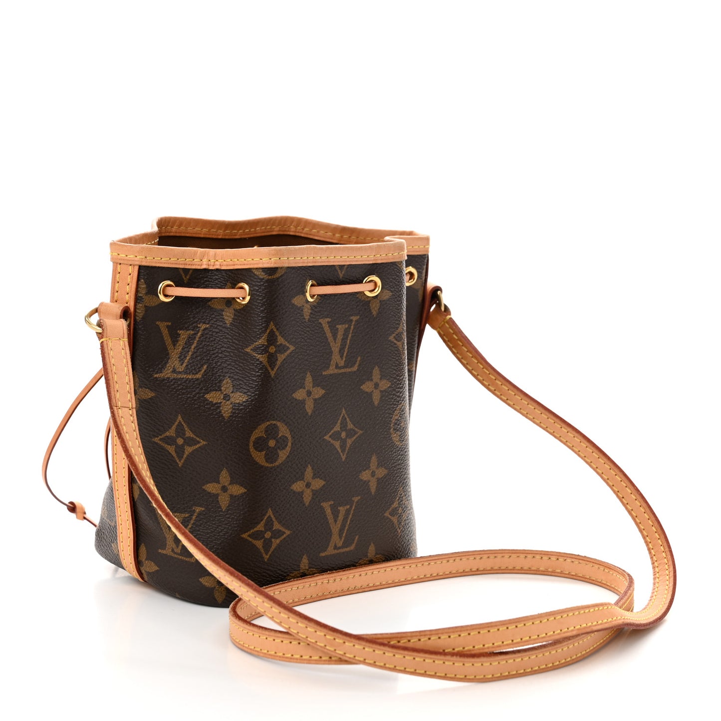 Louis Vuitton Nano Noé Monogram Coated Canvas Bag - Brown
