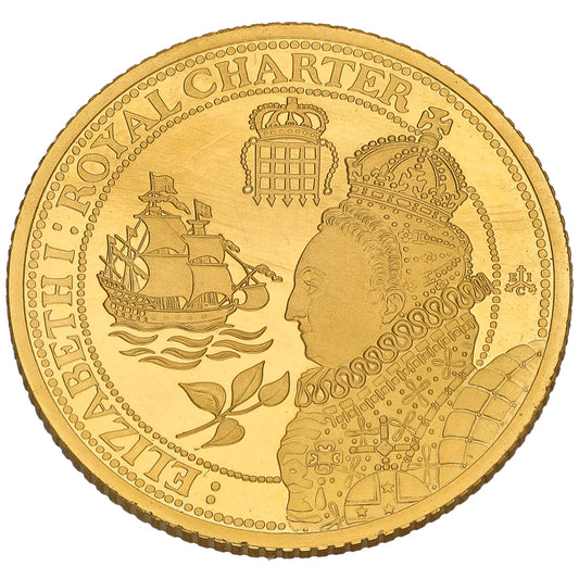 22ct Gold Elizabeth I Royal Charter One Pound Coin 2016