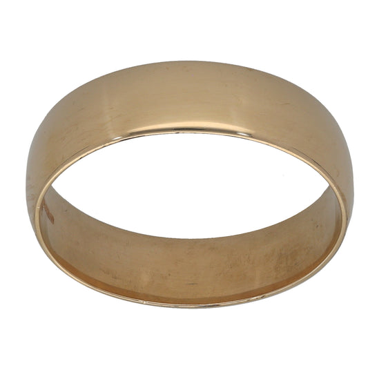 9ct Gold Plain Wedding Ring Size W