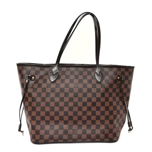 Louis Vuitton Neverfull MM Damier Ebene Coated Canvas Bag - Brown