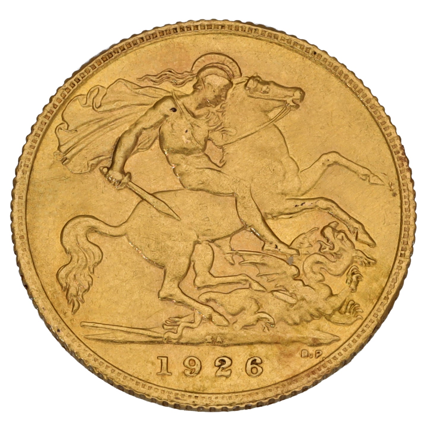 22ct Gold King George V Half Sovereign Coin 1926